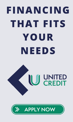 "Financing that fits your needs" graphic advertising financial aid for courses