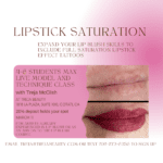 lipstick saturation class with Treja McClish flyer