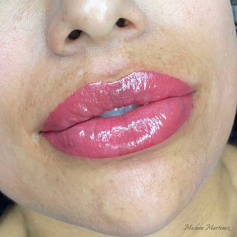 Beautiful after lips by artist Michon Martinez